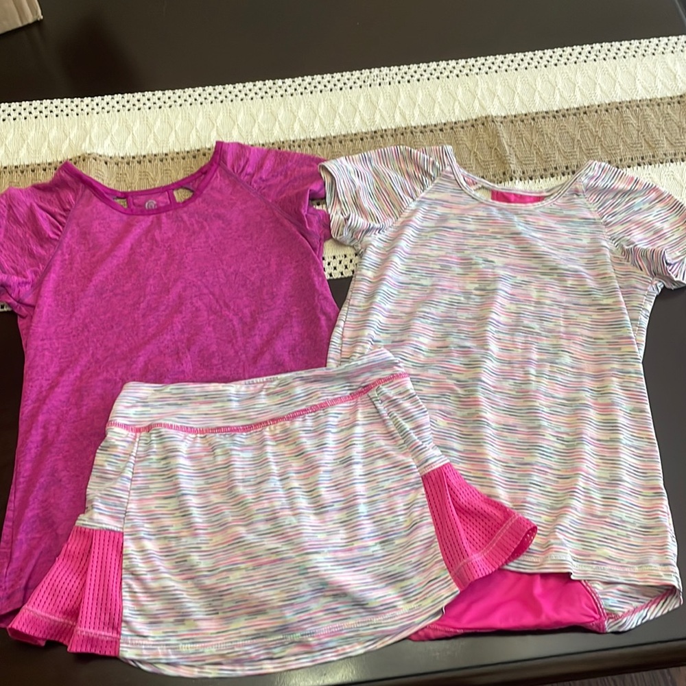 3- Piece Tennis Skirt and Tops by Champion- Size 7/8